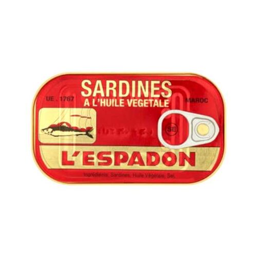 L'Espadon, Sardiner i olje, 125g