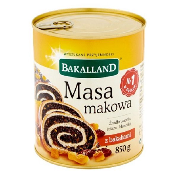 850 g masa makowa (valmuefrømasse) fra polske Bakalland
