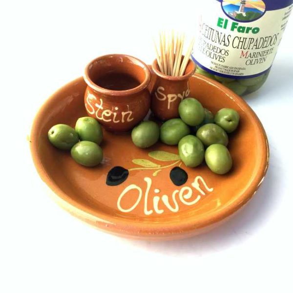 Håndlaget spansk olivenskål av terrakotta: Serveringsforslag