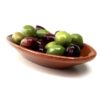 Spansk tapasfat av glasert terrakotta, 16 cm