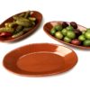 Spanske tapasfat av glasert terrakotta, 16 cm