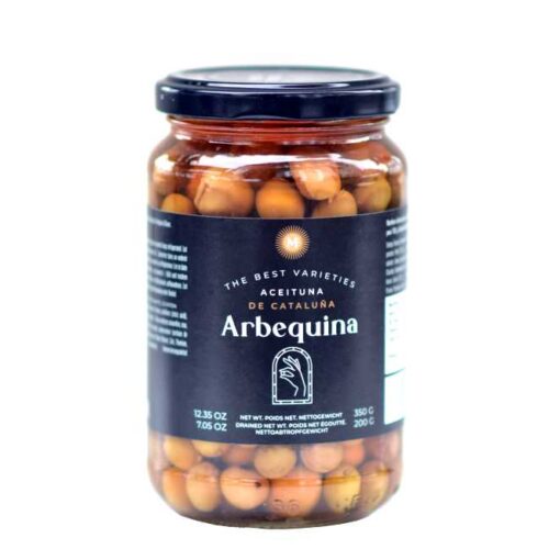 350 g hele arbequinaoliven i saltlake