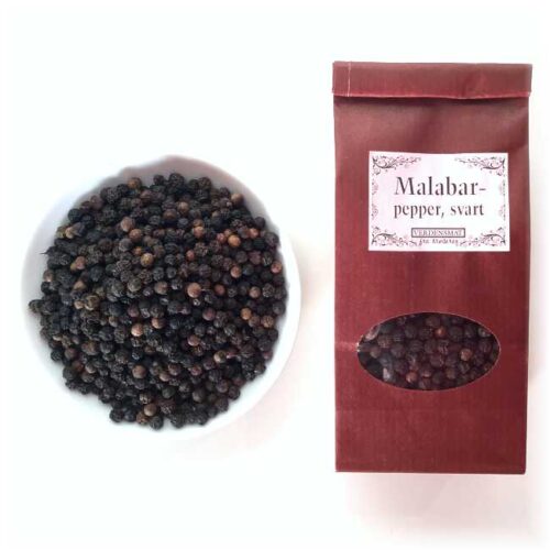 55 g hel, svart pepper fra Malabar