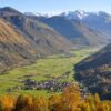 Idylliske Vallee Ossau i Pyreneene i Fransk Baskerland