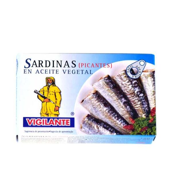 Spanske sardiner i chiliolje (Vigilante), 120 g