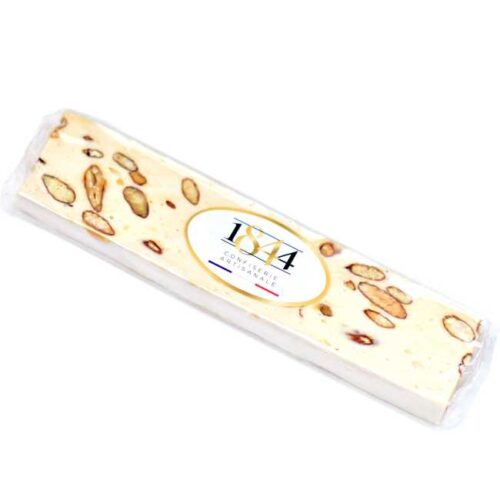 100 g klassisk, fransk nougat med honning og mandler