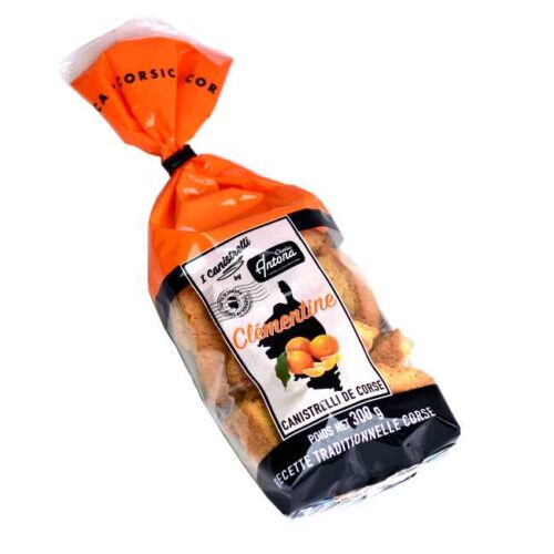 300 g korsikanske canistrelli (biscotti) med klementin