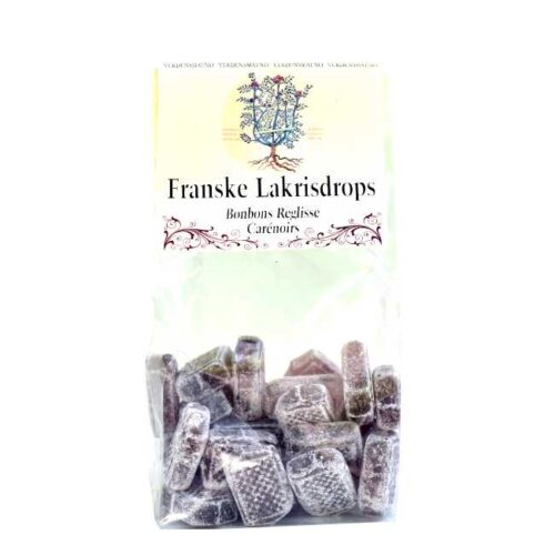 100 g bonbons réglisse carénoirs (franske lakrisdrops), laget i Provence
