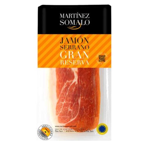 100 g skivet spansk serranoskinke gran reserva, lagret i over 15 måneder