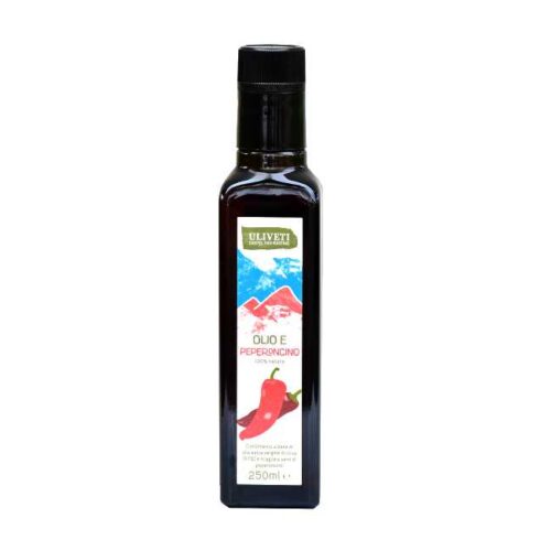 250 ml extravergine olivenolje krydret med chili fra italienske Uliveti