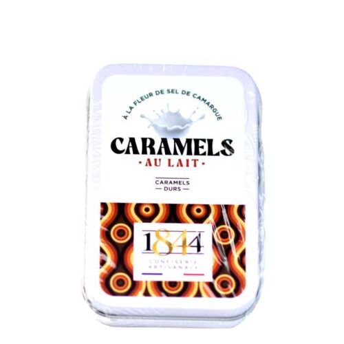 90 g "ekte" lettsaltede karameller fra Provence, i metallboks