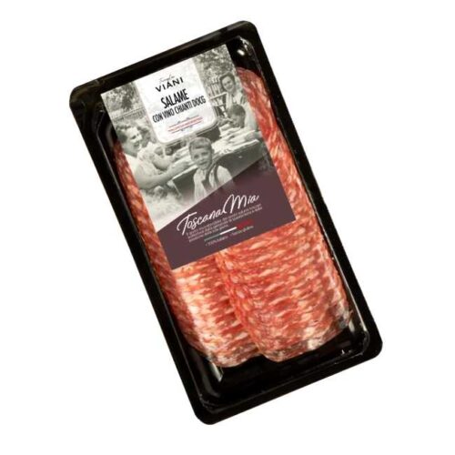 70 g rødvinsalami fra Toscana, skivet