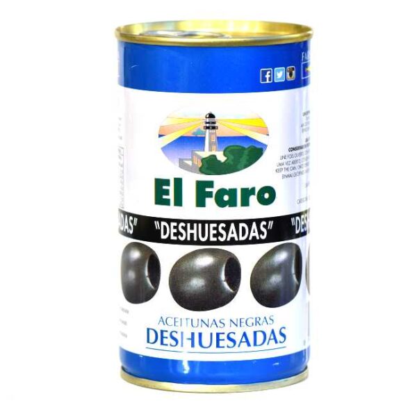 350 g svarte, spanske oliven uten stein i lake