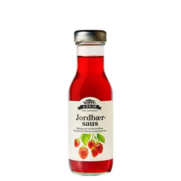 250 ml norsk jordbærsaus (50% bær)