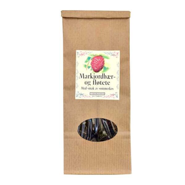 70 g aromatisert te (markjordbær og fløte)