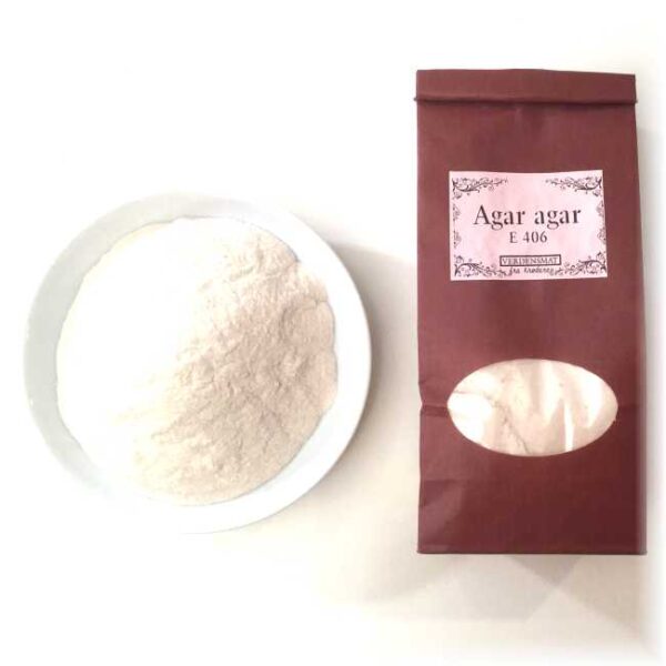 Agar agar (E 406), stivelse produsert av rødalger