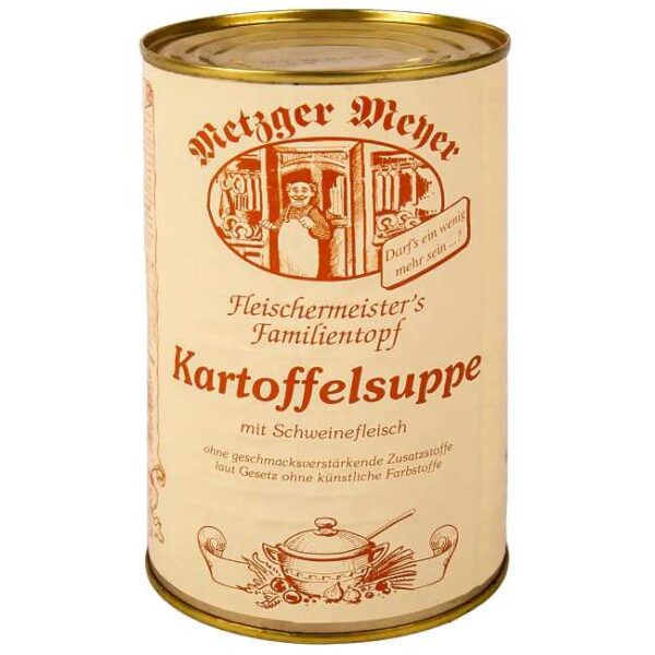1160 g potetsuppe med røkt svinekjøtt fra østtyske Metzger Meyer