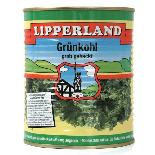 850 ml grovhakket grønnkål av Tysklands mest populære merke, "Lipperland"