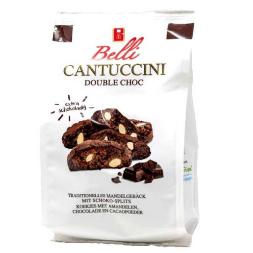 250 g cantuccini al cioccolato (biscotti med 15% mørk sjokolade) laget i Firenze