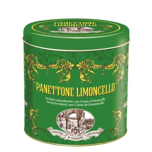 Panettone med limoncello fra Toscana, i en lekker kakeboks