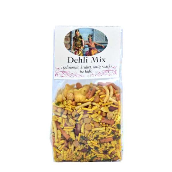 75 g Dehli Mix: Assorterte, indiske kryddersnacks (søtlig)