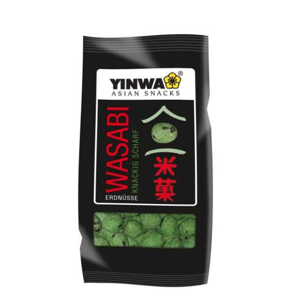 75 g ristede peanøtter trukket med «wasabi» (pepperrot)