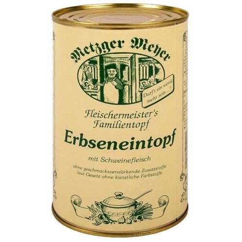 1200 g ertegryte/suppe med røkt svinekjøtt fra østtyske Metzger Meyer