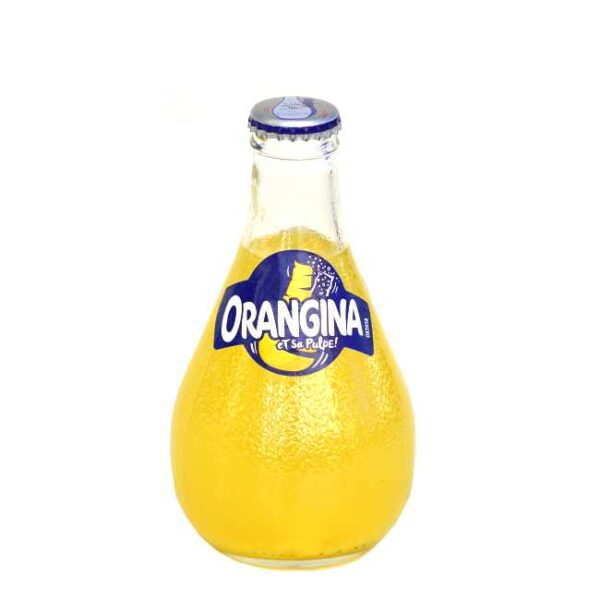 1 flaske à 250 ml Orangina (fransk appelsinbrus)