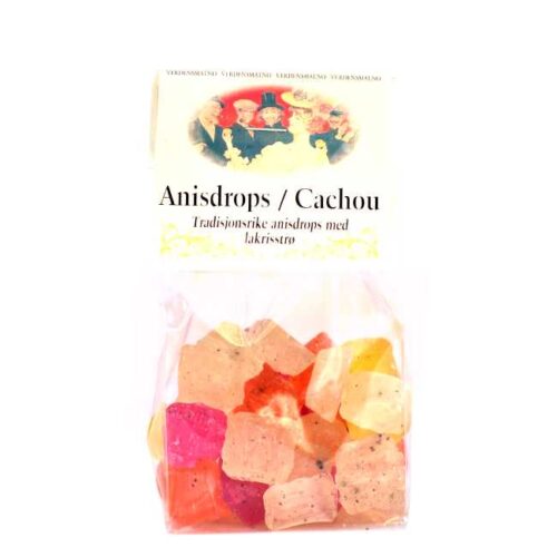 125 g tradisjonelle anisdrops / cachou (naturlige drops)