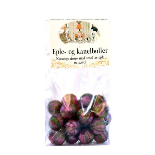 110 g eple- og kaneldrops (naturlige drops)