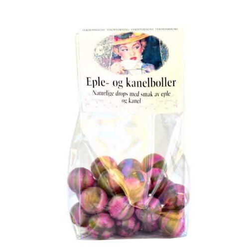 110 g eple- og kaneldrops (naturlige drops)