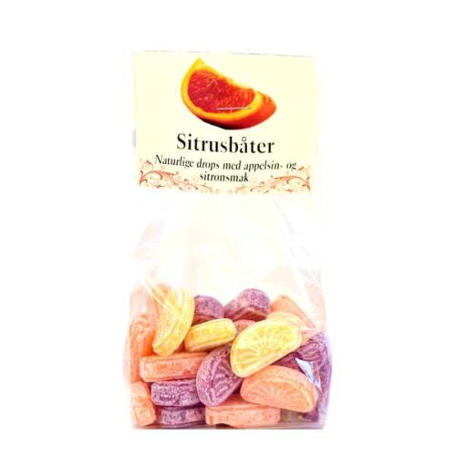 110 g sitrusbåter (naturlige drops)