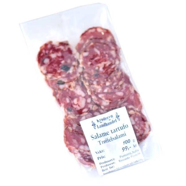 100 g italiensk salami med hvit trøffel