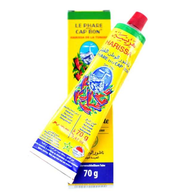 70 g harissa (tunisisk chilipurré) på tube