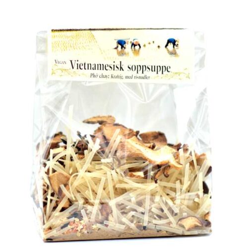 Phờ chay (vietnamesisk soppsuppe): 250 g tørket middagsblanding