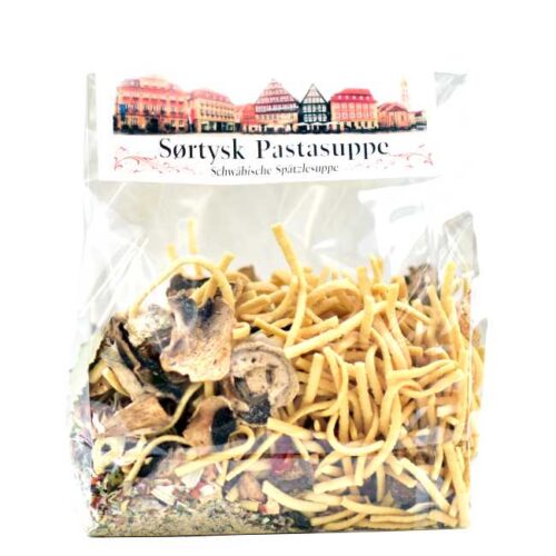 Schwäbische Spätzlesuppe: 275 g tørket middagsblanding