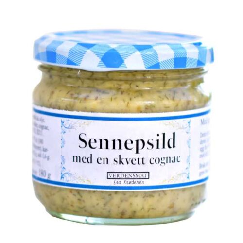 180 g hjemmelaget sennepsild (sild i sennepsaus)