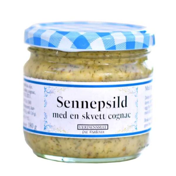 180 g hjemmelaget sennepsild (sild i sennepsaus)