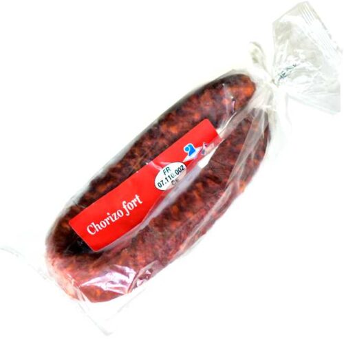 220 g sterk, speket chorizopølse (med 1,89% chili)