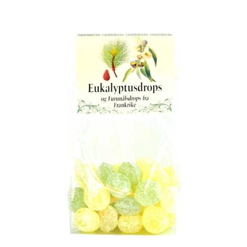 100 g urtedrops (eukalyptus, furunål, verbena), laget i Provence