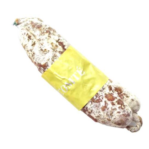 180 g fransk spekepølse med svinekjøtt fra Ardèche (saucisson sec) og Comté (ost)