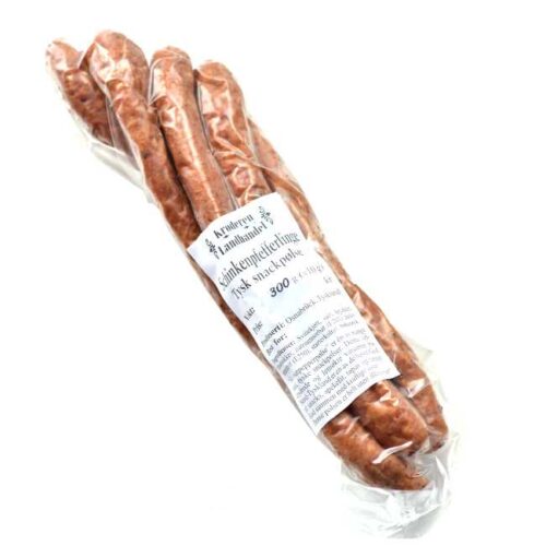 300 g Schinkenpfefferlinge (lettrøkte tyske skinkepølser)