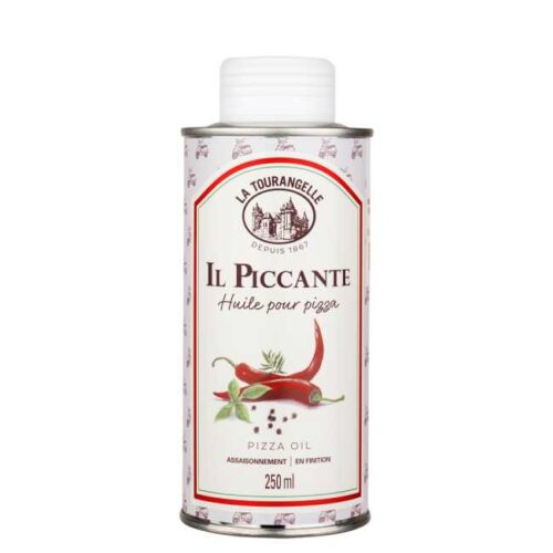 250 ml pizzaolje i metallflaske, produsert i Frankrike