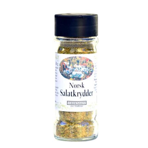 50 g håndlaget krydder- og urteblanding til salat, på krydderglass