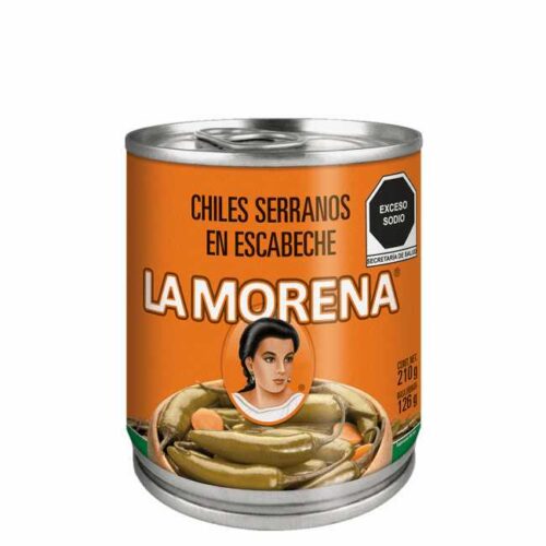 210 g hel, syltet serrano (chili) i lake fra Mexico