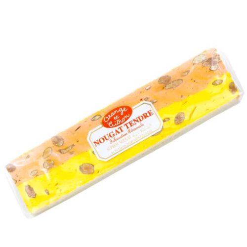 100 g nougat fra Montélimar med smak av appelsin og sitron