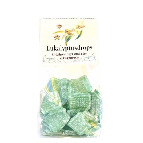 100 g urtedrops med eukalyptusolje