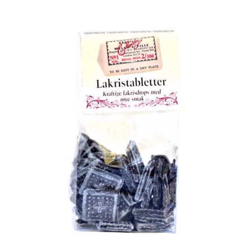 100 g lakristabletter (naturlige drops)