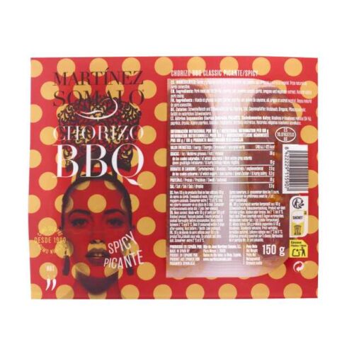 3 stykk sterke spanske grillchorizo (paprikapølse) à 50 g