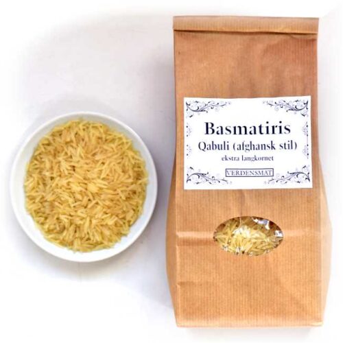 750 g ekstra langkornet qabuli basmatiris av sorten Sella (afghansk type)